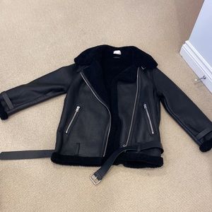 Wilfred shearling leather jacket